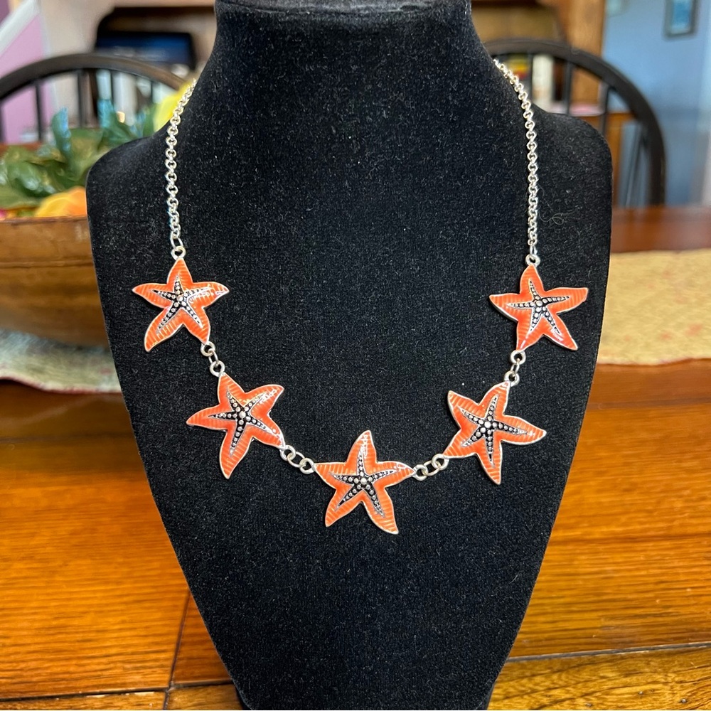 Starfish statement necklace